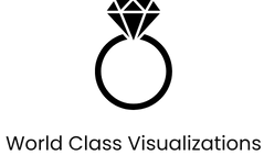 Diamond ring icon representing world-class product visualizations and high-quality branding for jewellers.